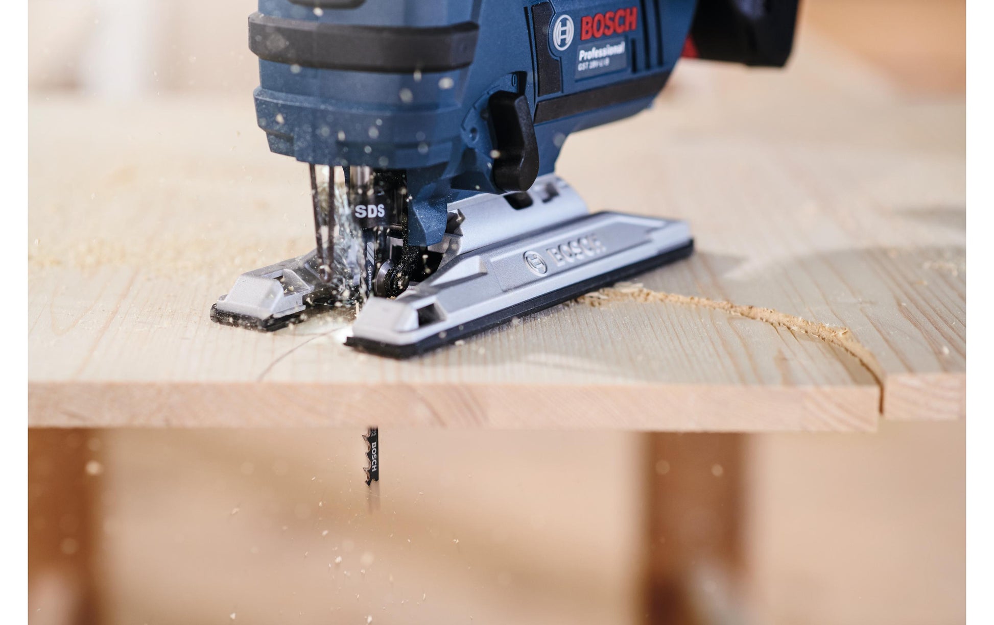 Bosch Professionelles Stichsägeblatt 100 mm HCS – 25 Stk – variabler Klingenzahnabstand 4–5,2 mm – für Holz