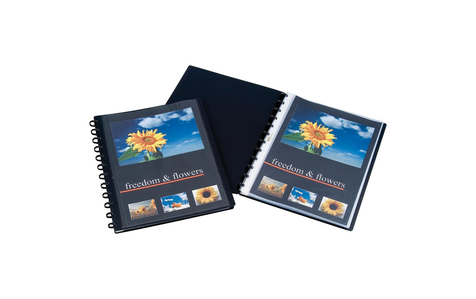 Adoc Personal-Ex Aurora Sichtbuch – 40 Sichttaschen, A4, austauschbar, genarbt, antireflex, schwarz