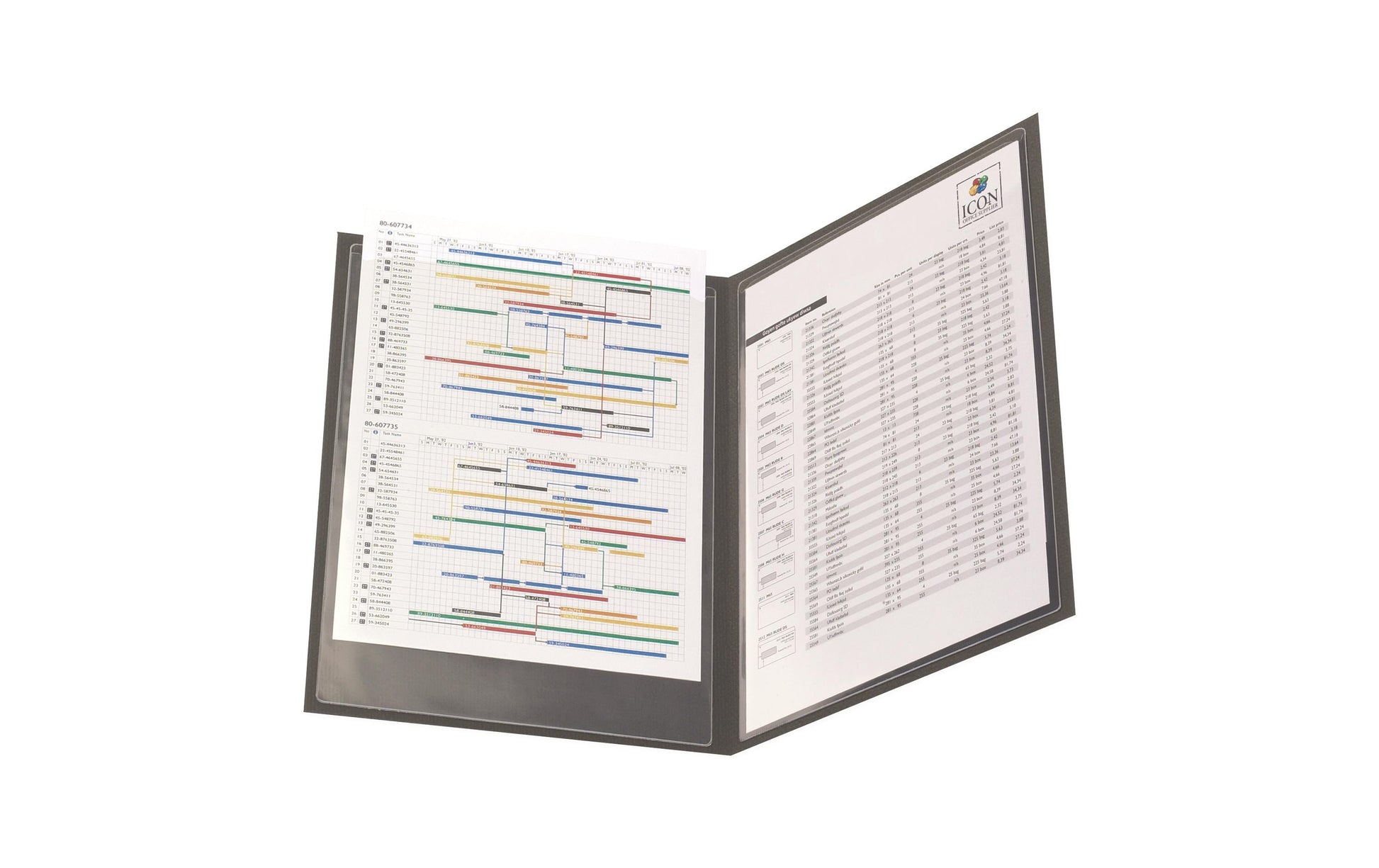 3L Sichtmappe A4 – transparent, Polypropylen, 10er-Pack