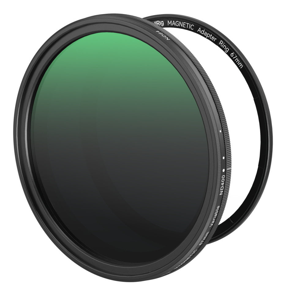 SmallRig VND-Filter ND64–ND400 (6–9 Stopp) – 67 mm, Magnetisch – Schwarz/Grün