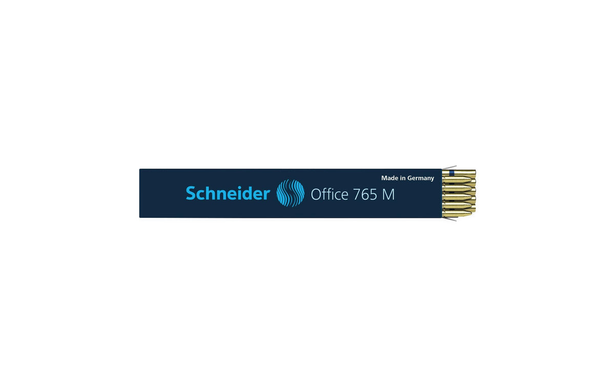 Schneider Schreibgeräte Schneider Office 765 Kugelschreiber-Mine – Blau, 0,5 mm (Mittel), für Schneider K 15 (2014+), 10er-Pack