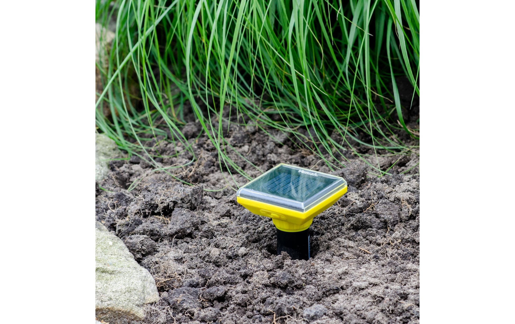Vanishtm Vanish MVT-2 Solar Maulwurfvertreiber – Schwarz – für Maulwürfe und Mäuse