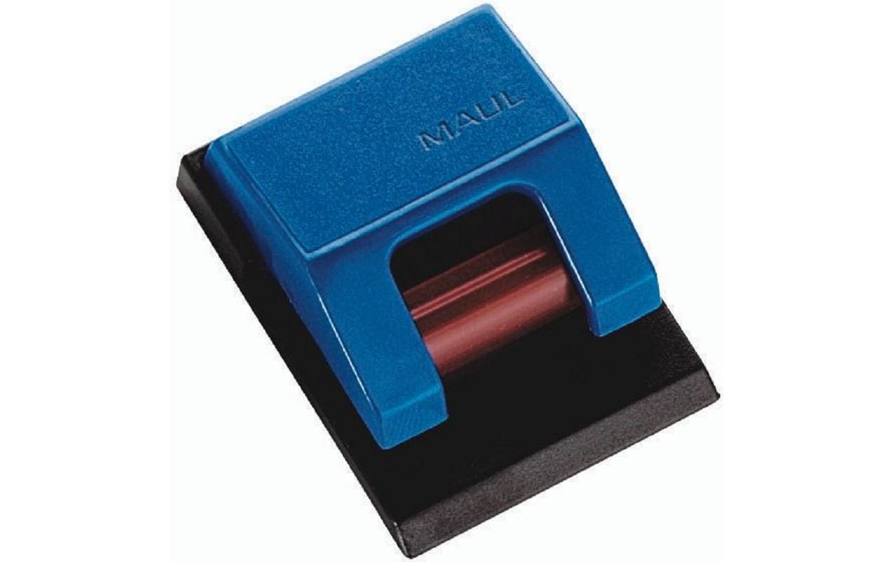 MAUL Flachkopfklammern 43×33 mm – Kunststoff, Blau – 10 Stk.