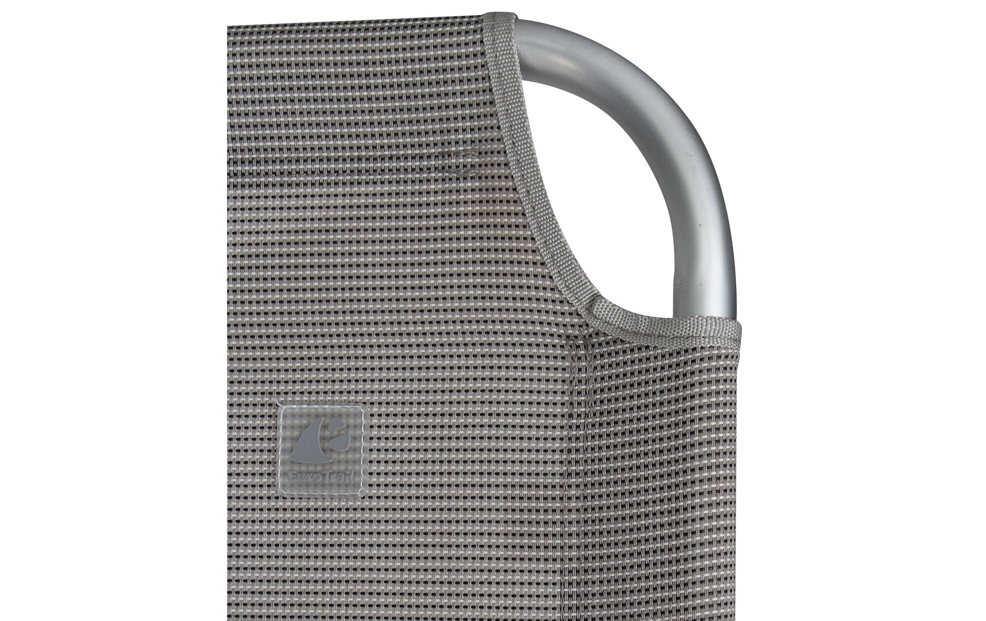 Eurotrail Liegestuhl, 190 × 60 × 28 cm, 120 kg – Grau, Polyester