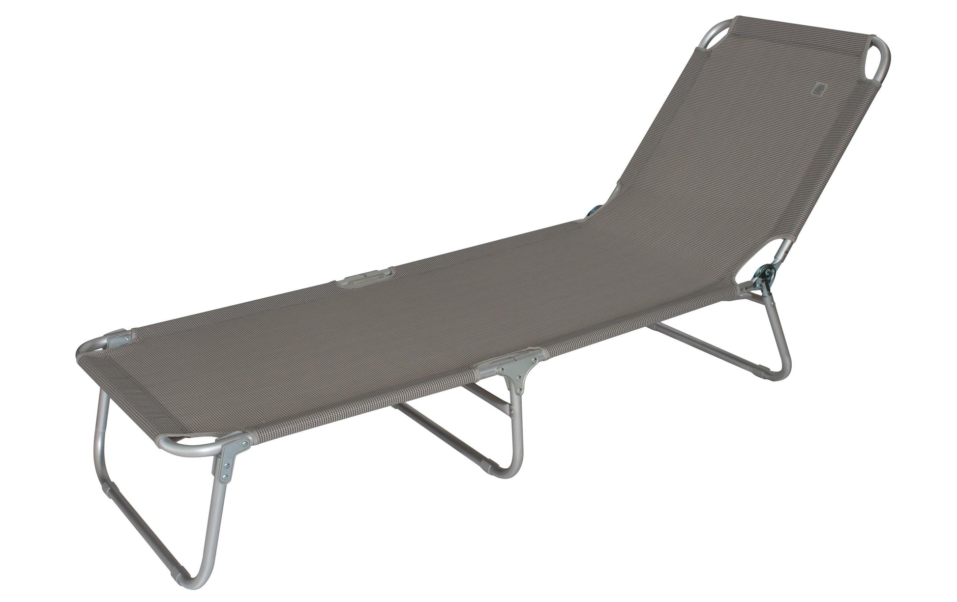 Eurotrail Liegestuhl, 190 × 60 × 28 cm, 120 kg – Grau, Polyester