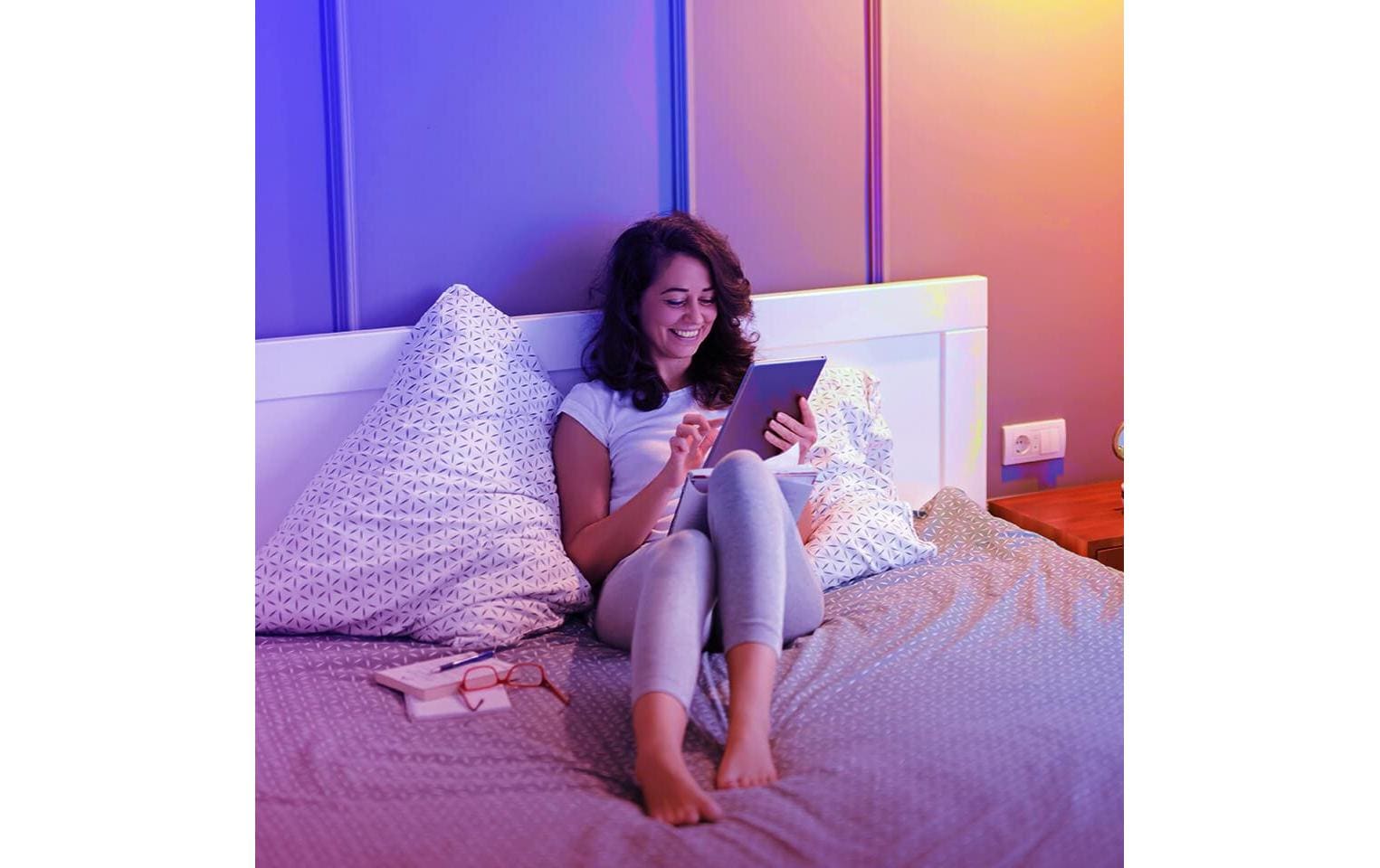 Govee LED-Strip – 10 m, RGB, WiFi/BT, für Govee Home App, weiss