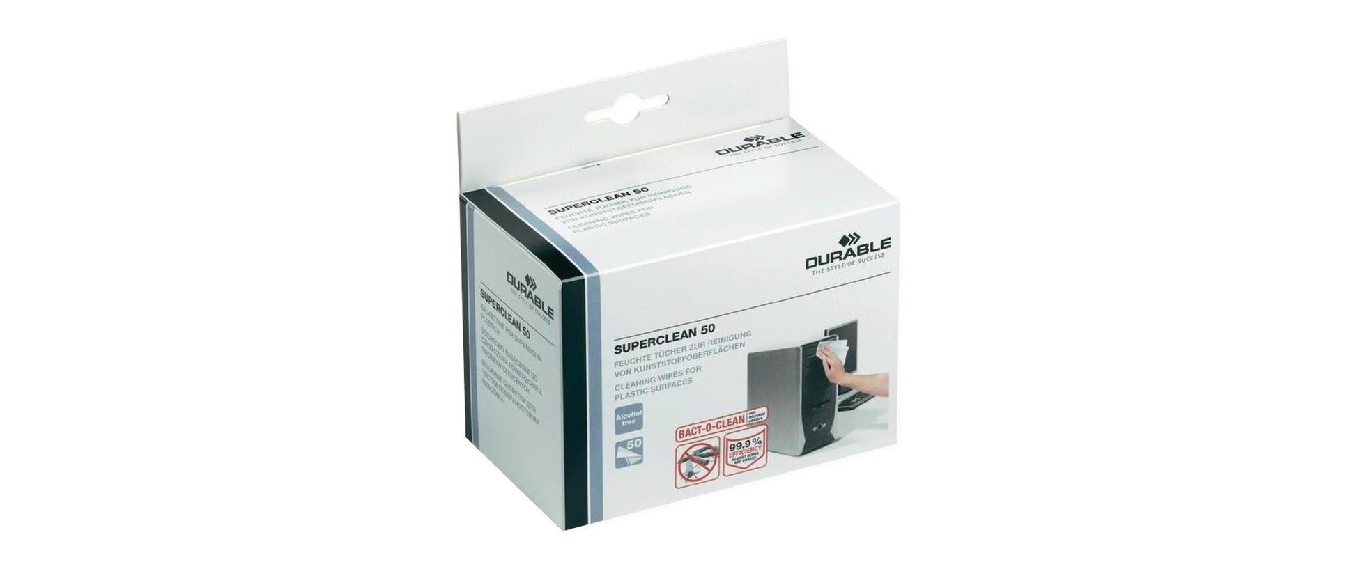Durable Reinigungstücher – Weiss – 50 Stk.