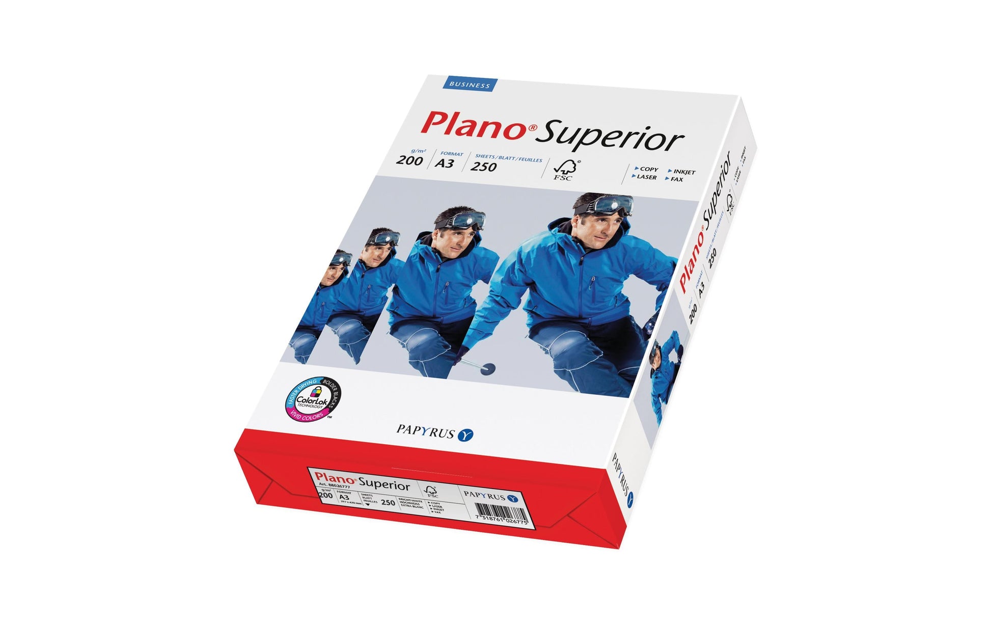 Papyrus Kopierpapier – A4, 200 g/m², weiss – für Inkjet/Laser/Kopierer – FSC – 250 Blatt