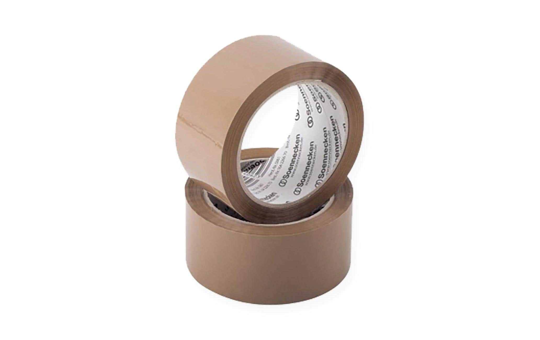 Soennecken Verpackungsklebeband, PP, Braun – 50 mm × 66 m – 6 Stück