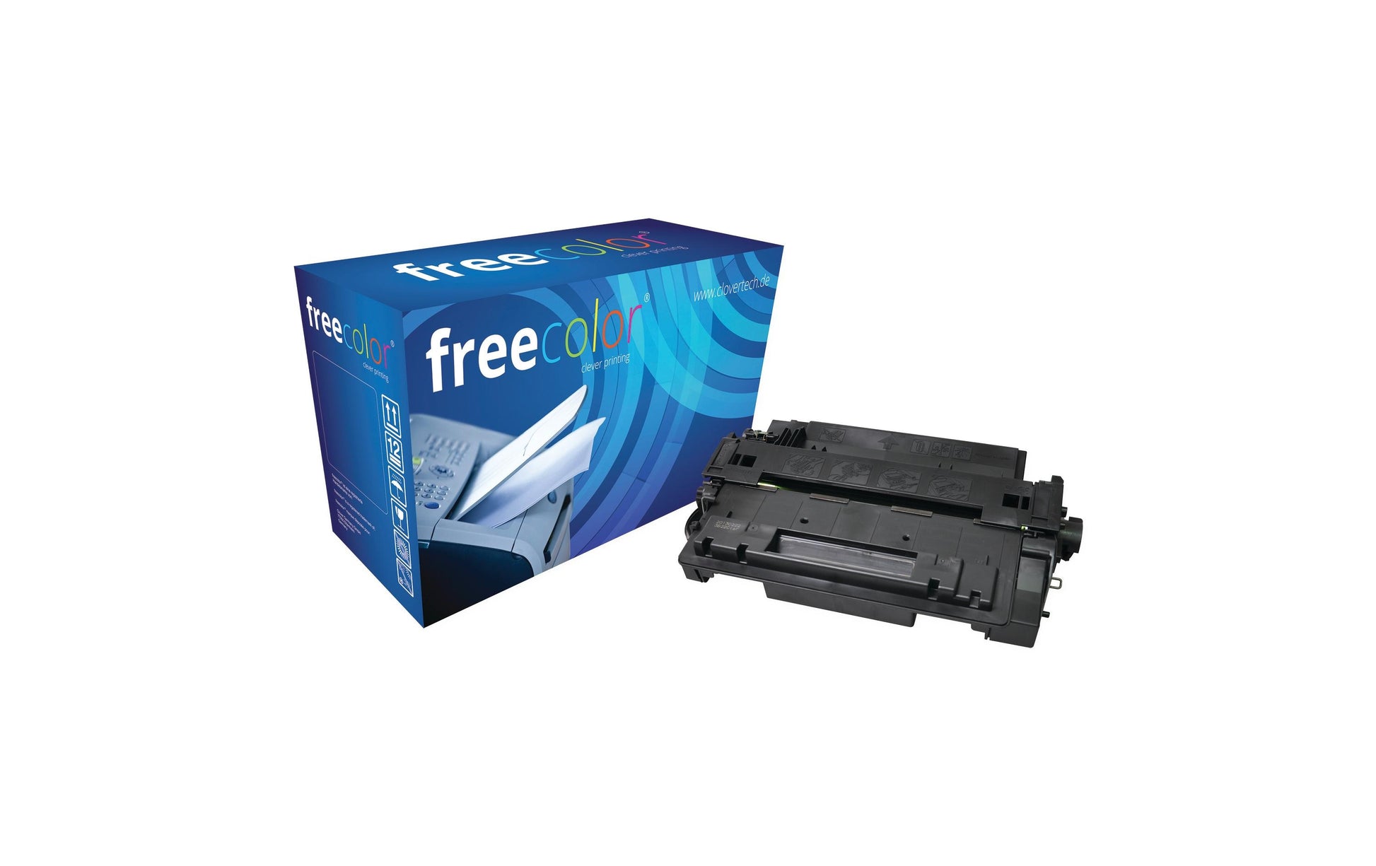 Freecolor Toner CE255 – schwarz, 6000 Seiten – für HP M525/P3015/3010 und andere