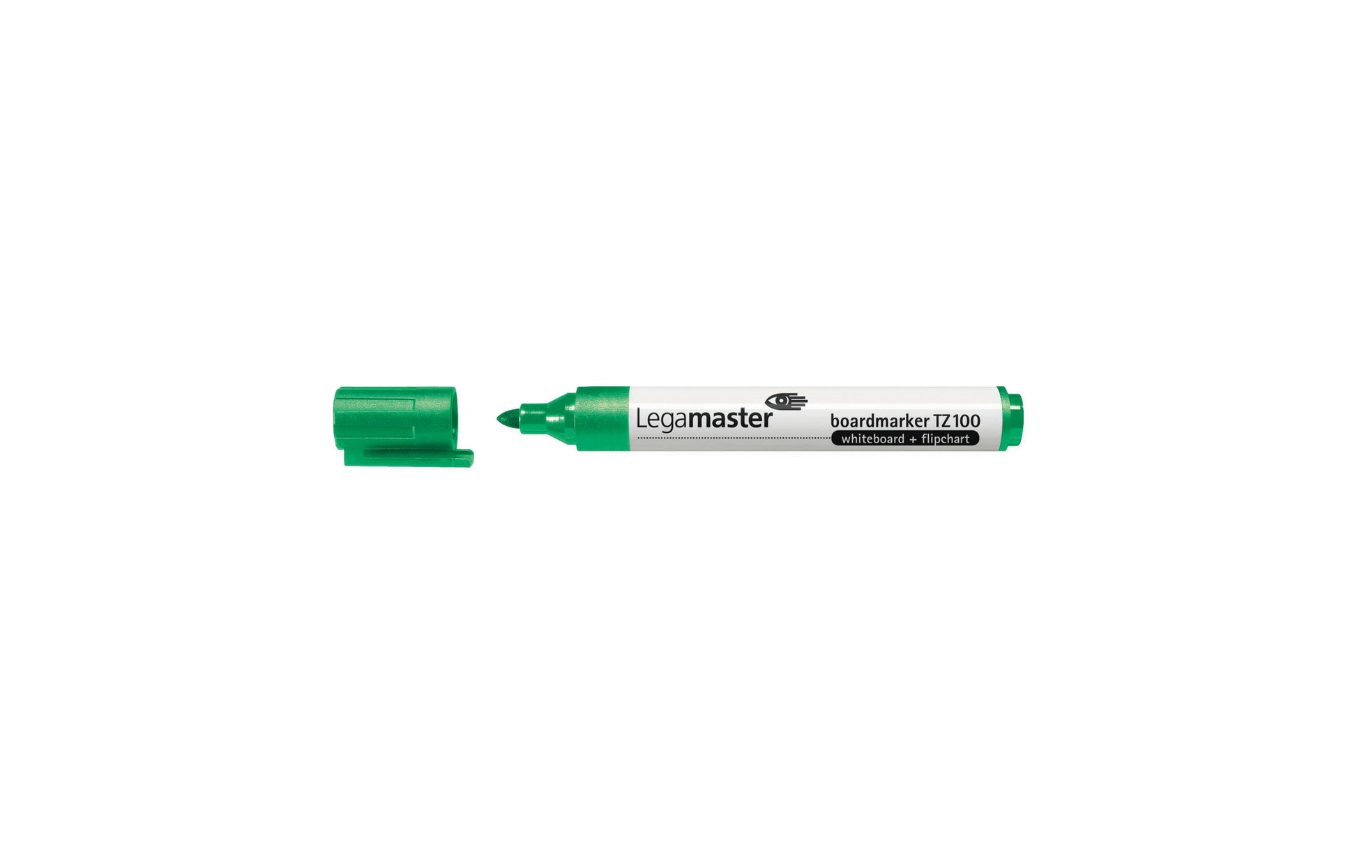Legamaster Whiteboard-Marker – grün, 10 Stk., trocken abwischbar, nachfüllbar – für Whiteboards