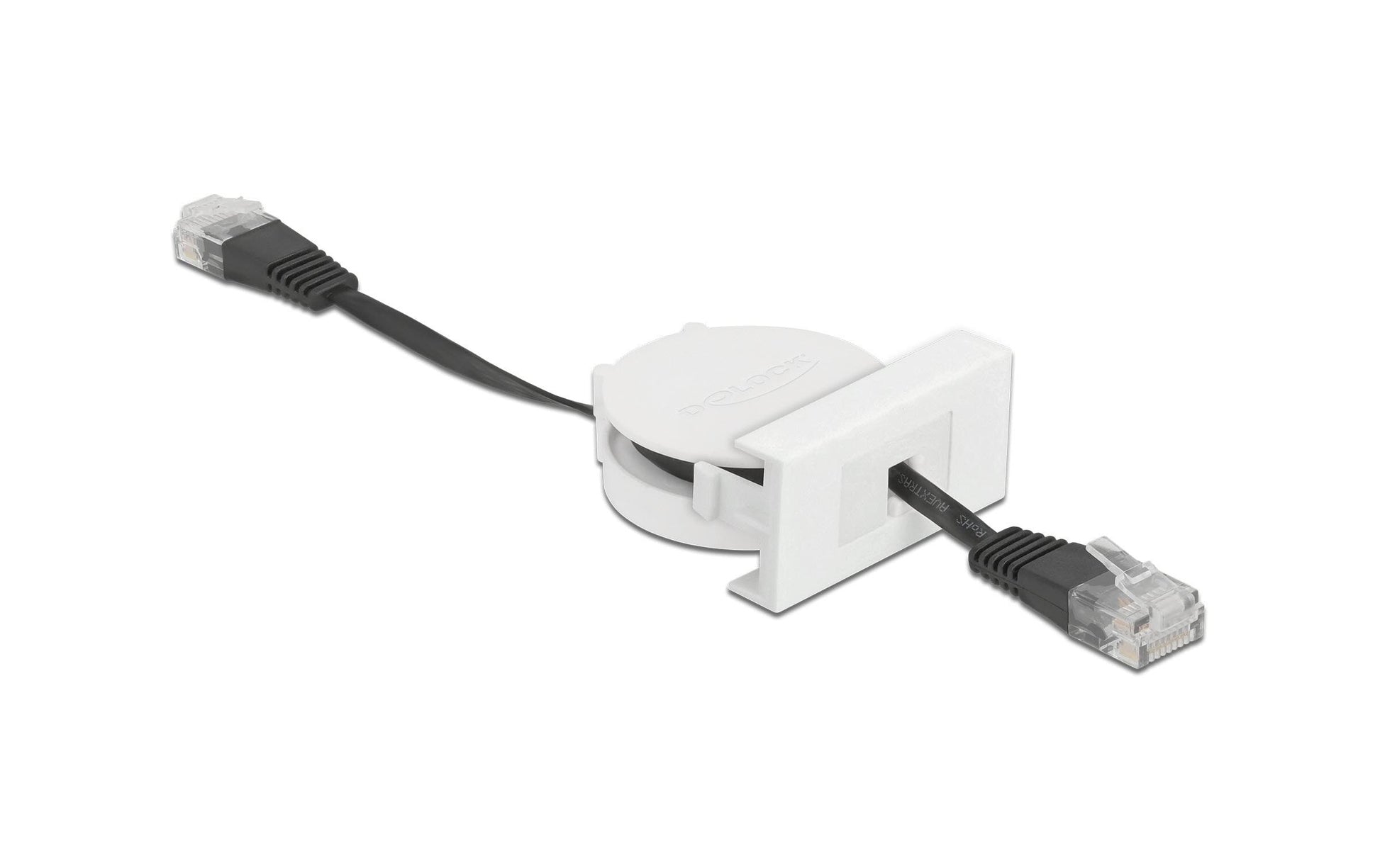 DeLOCK Easy 45 Patchkabel – Cat5e S/FTP, 0,62 m, Schwarz, LSZH, RJ‑45