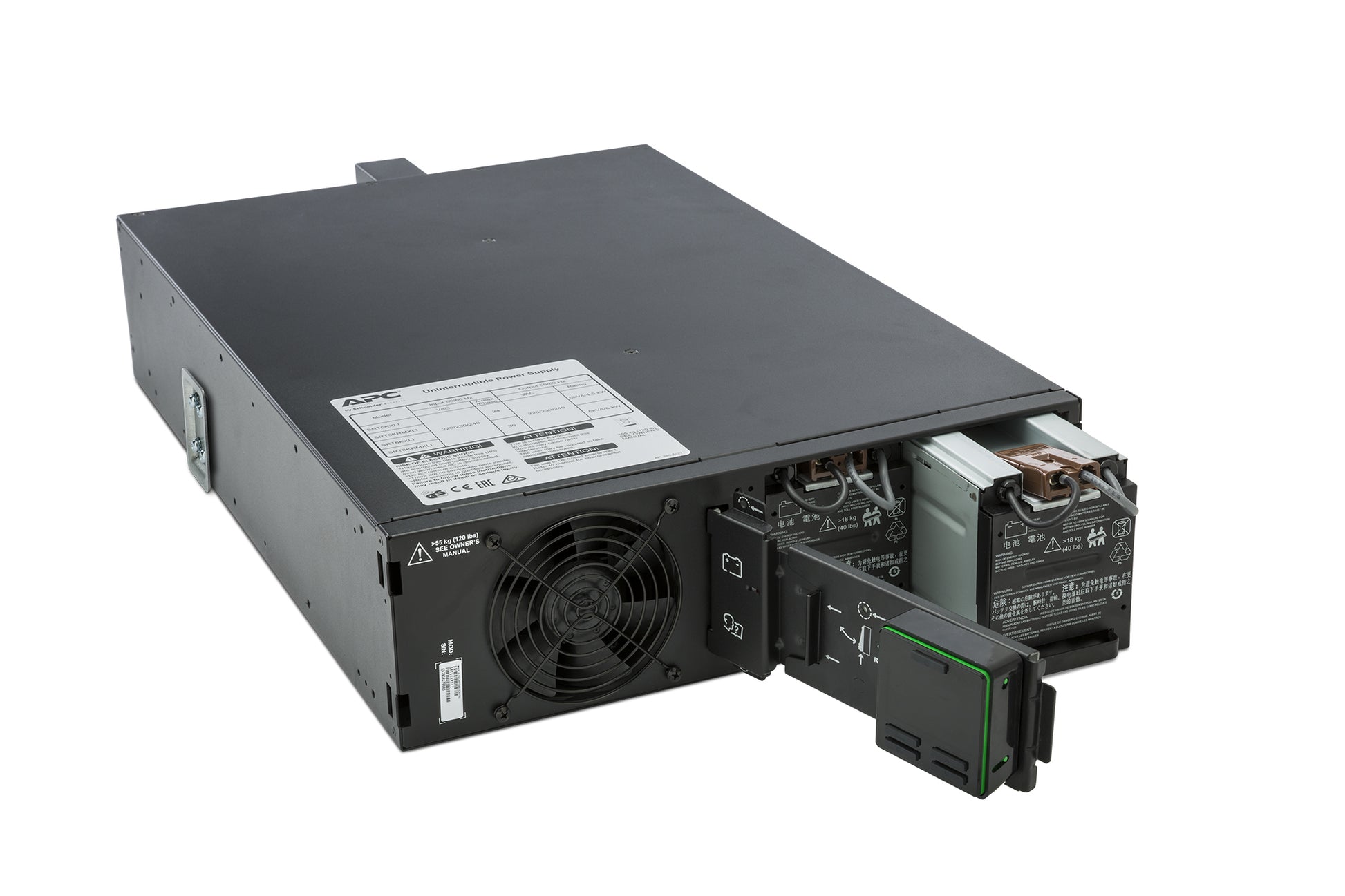 APC Smart-UPS SRT5KRMXLI – USV Online (Doppelwandler), 5 kVA/4500 W, Rack 3U, VRLA, SmartSlot, Hot-Swap