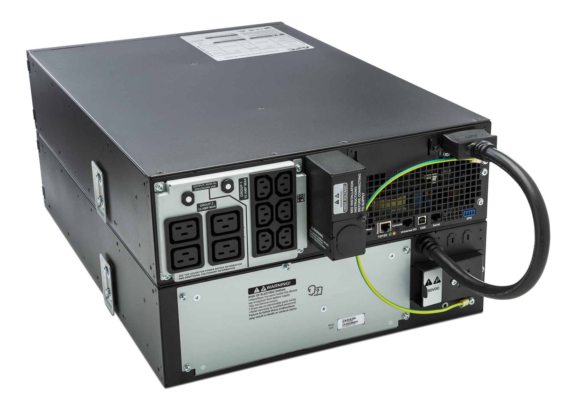 APC Smart-UPS SRT5KRMXLI – USV Online (Doppelwandler), 5 kVA/4500 W, Rack 3U, VRLA, SmartSlot, Hot-Swap