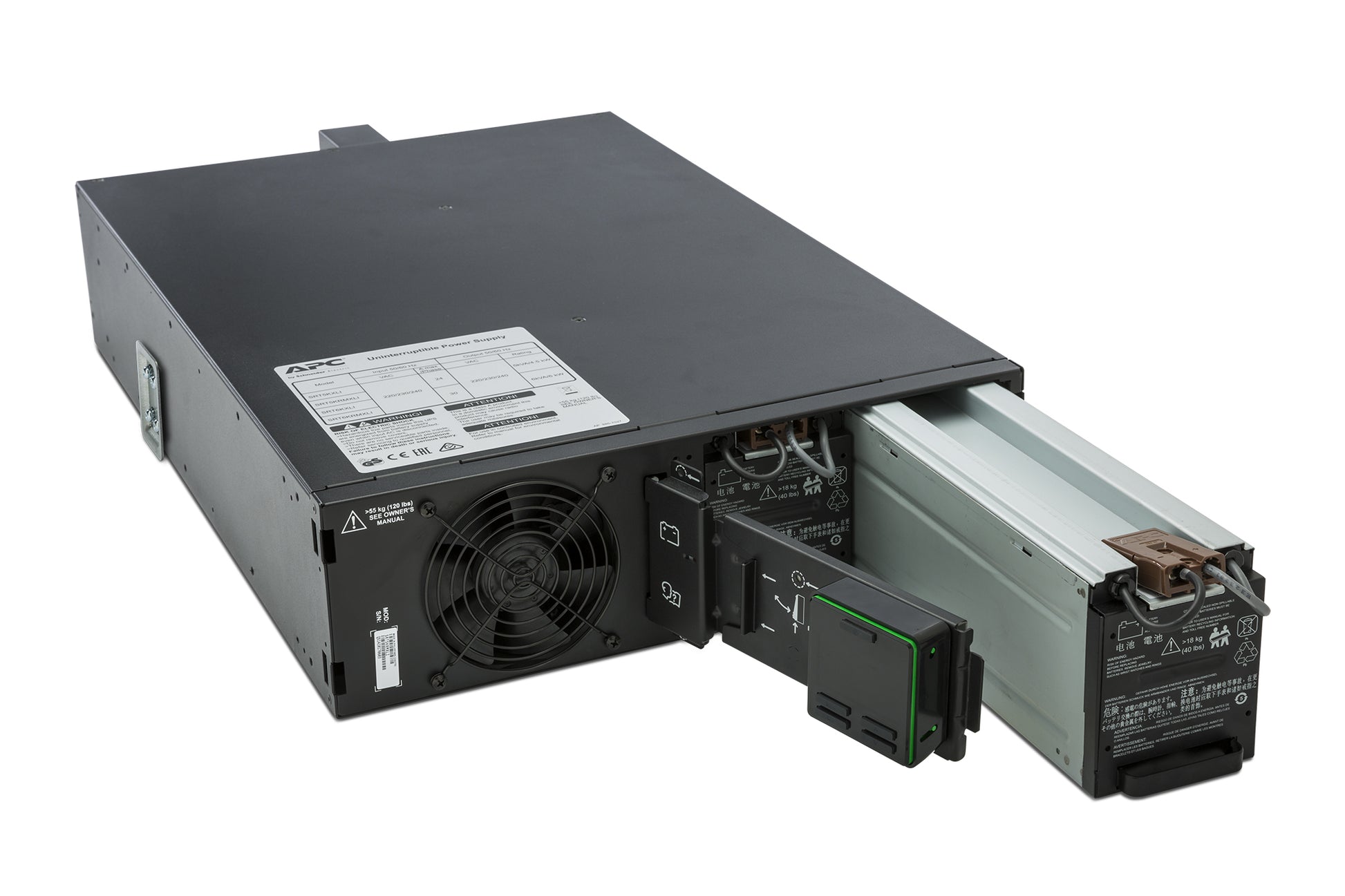 APC Smart-UPS SRT5KRMXLI – USV Online (Doppelwandler), 5 kVA/4500 W, Rack 3U, VRLA, SmartSlot, Hot-Swap