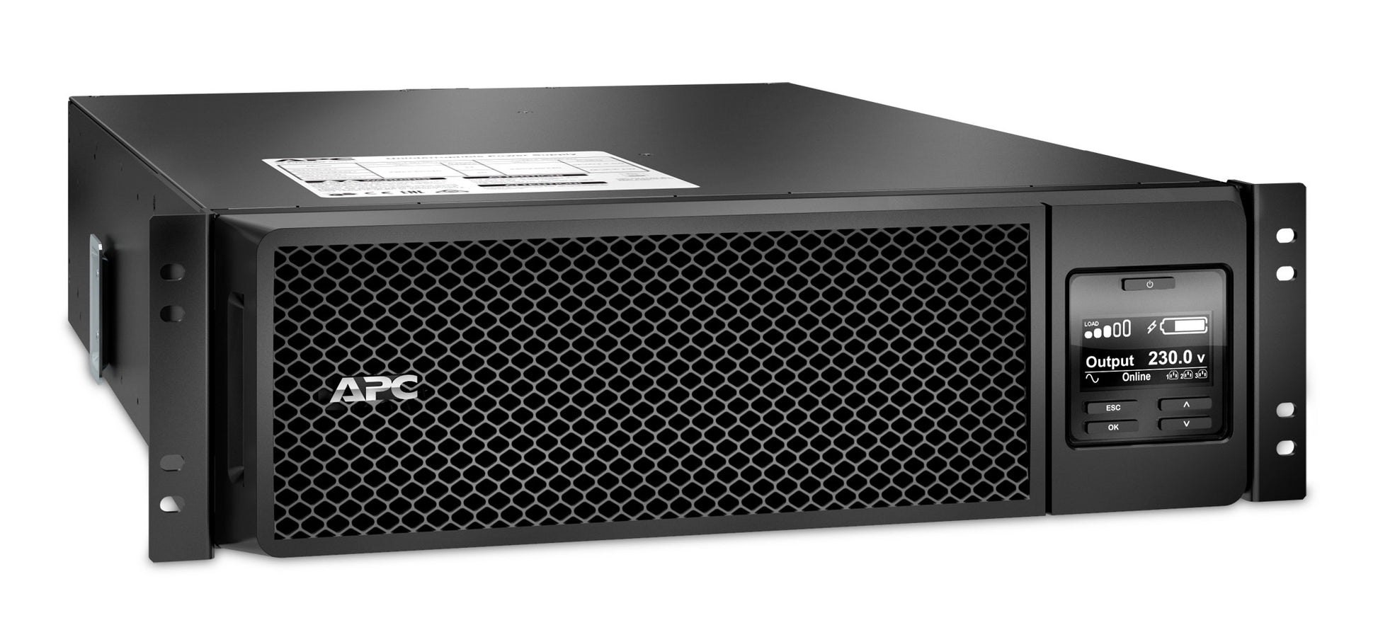 APC Smart-UPS SRT5KRMXLI – USV Online (Doppelwandler), 5 kVA/4500 W, Rack 3U, VRLA, SmartSlot, Hot-Swap