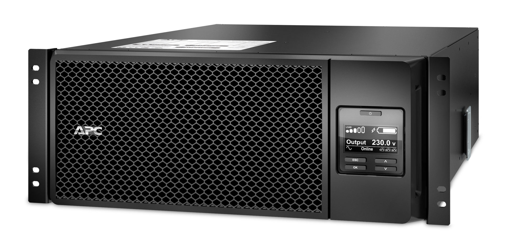 APC SRT6KRMXLI USV 6 kVA/6000 W Online – 4U Rack – C13×6, C19×4, Festverdrahteter Eingang