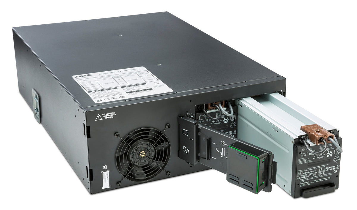 APC SRT6KRMXLI USV 6 kVA/6000 W Online – 4U Rack – C13×6, C19×4, Festverdrahteter Eingang
