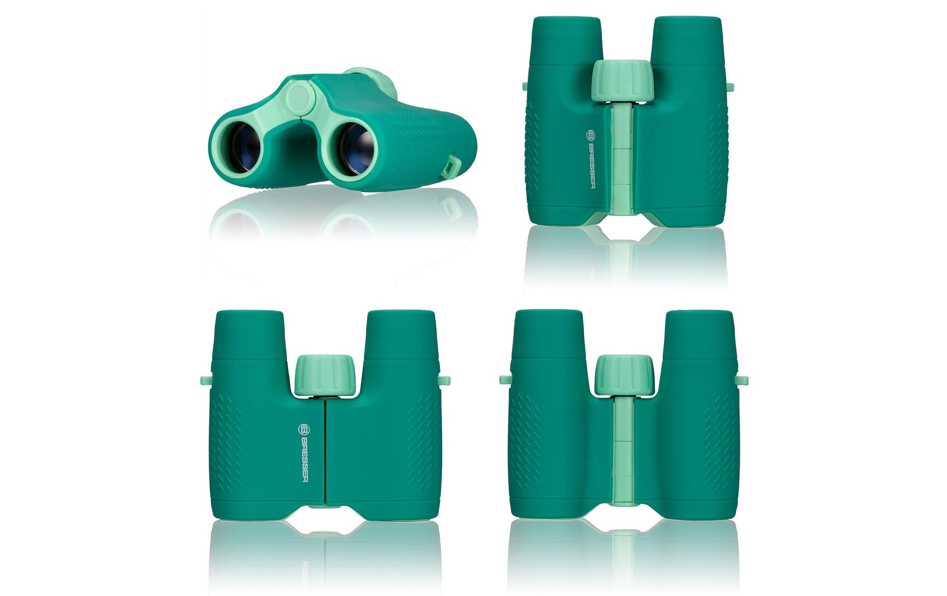 Bresser Optics Bresser Junior Kinderfernglas – 6×21, Sichtfeld 126 m – ab 6 Jahren – grün