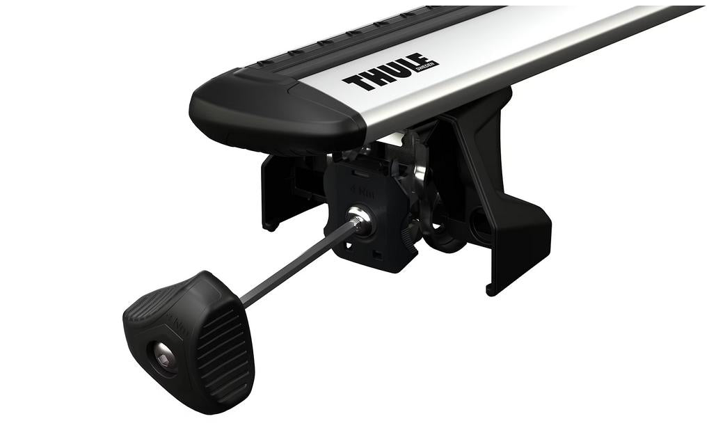 Thule Evo Fixpoint-Set – abschliessbar – für WingBar Evo/WingBar/SlideBar usw. – 75 kg Zuladung – 2 Stk.