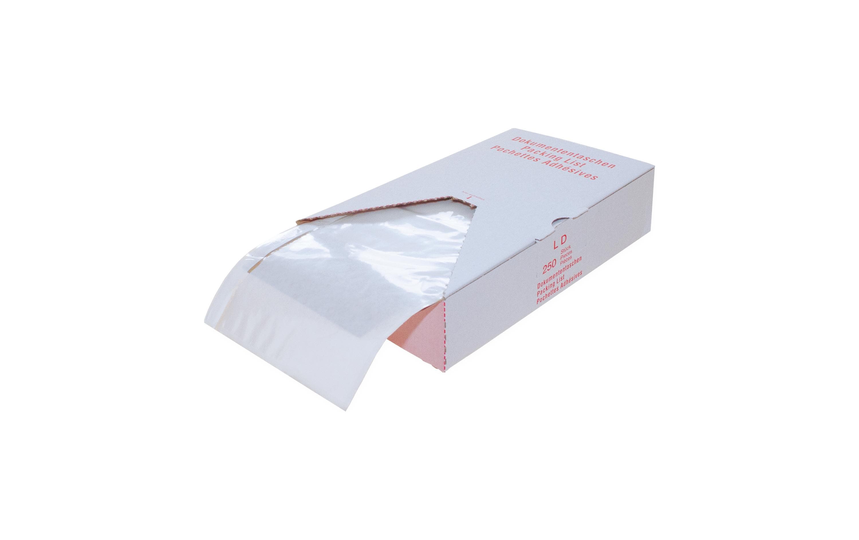 Office focus Dokumententasche – C5 (155 × 235 mm), ohne Fenster, unbedruckt, transparent, PE – 500 Stück