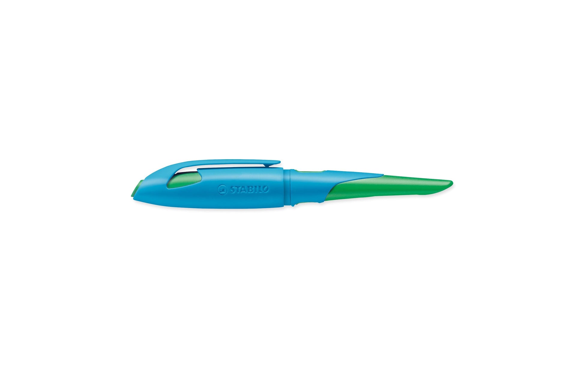 STABILO EASYbirdy – Federspitze M – für Rechtshänder – Himmelblau/Grasgrün, Blau – Patronen