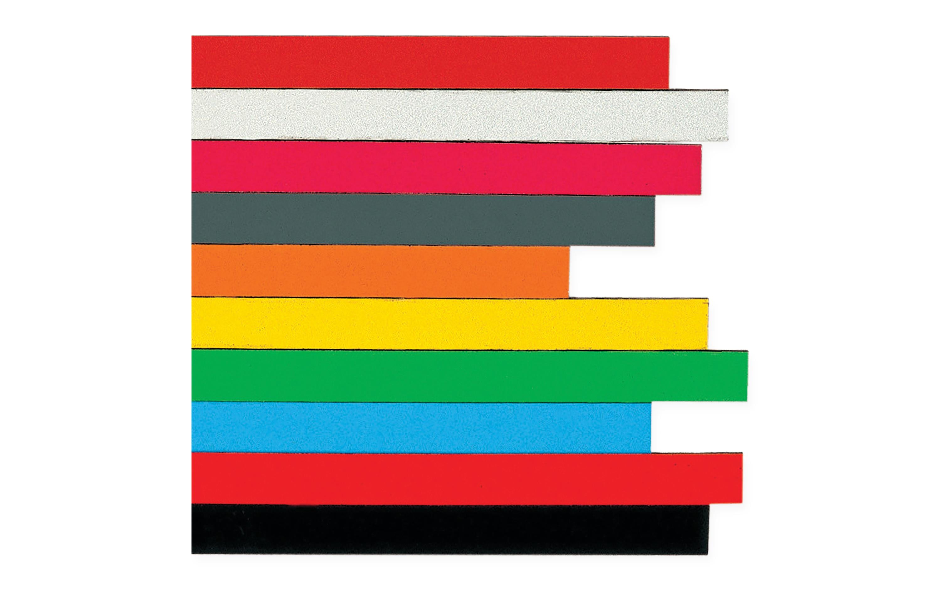 Berec Magnetschiene – magnetisch, schwarz, 10×300 mm, 6 Stk.