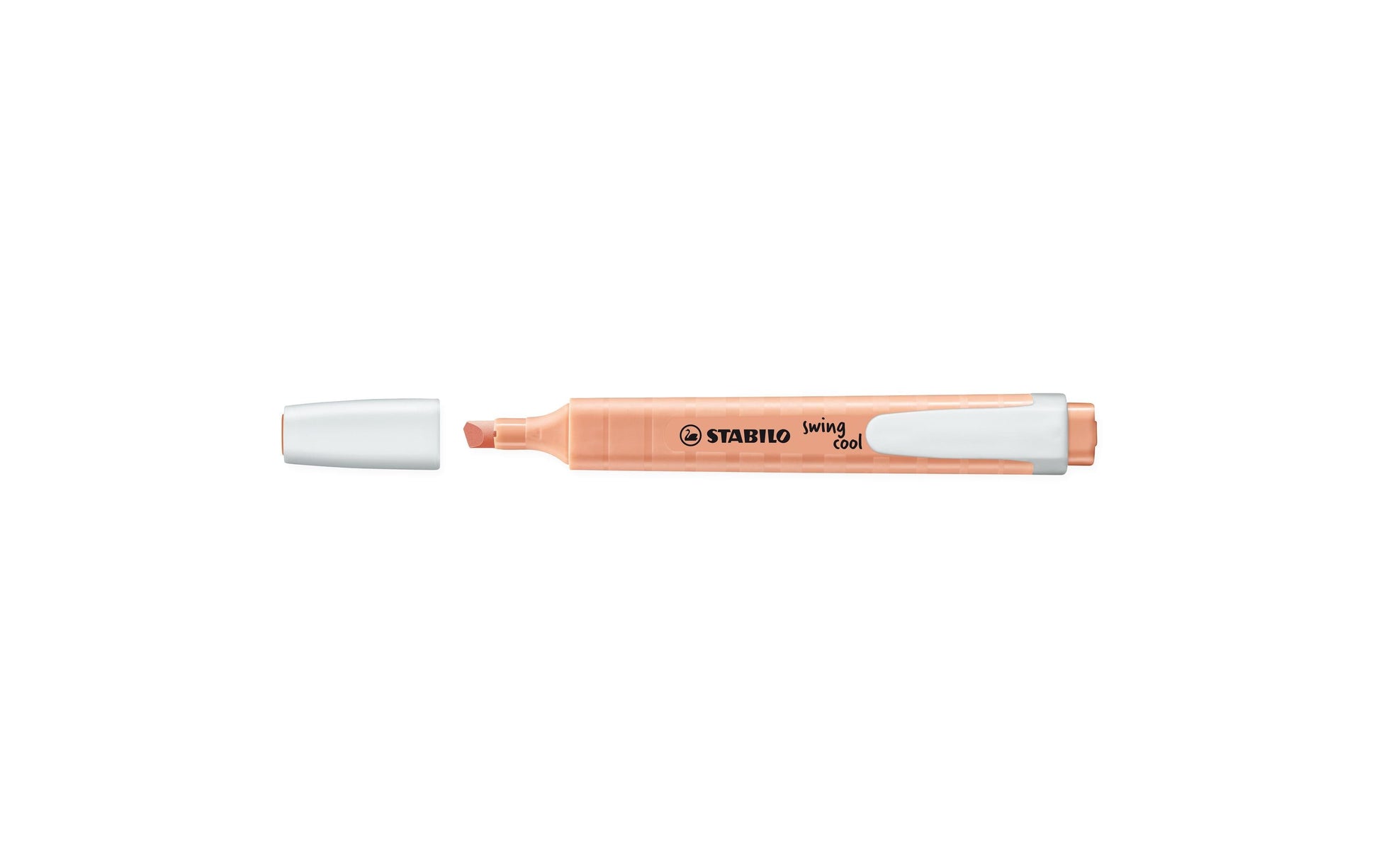 STABILO swing cool Pastel Edition Textmarker Pfirsich – Keilspitze, 1–4 mm