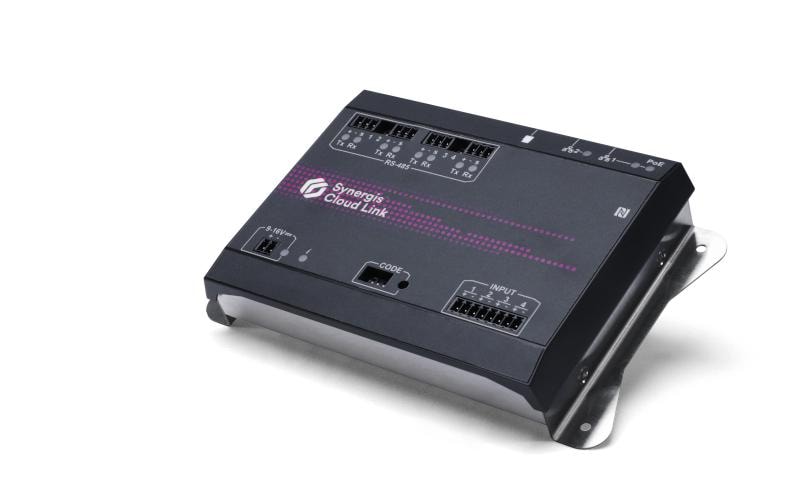 Genetec SY-CLOUDLINK-G2 Zutrittscontroller – 256 Türen, PoE, Ethernet (RJ45), RS-485, 203×41×152 mm, Schwarz