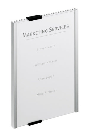 Durable Info Sign Türschild – 149 × 210,5 mm – Aluminium/Acryl – Silber