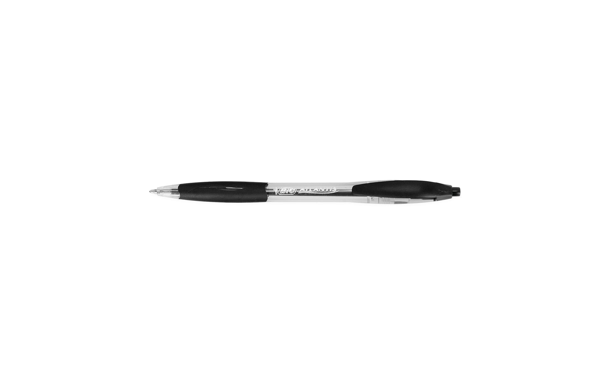 BIC Atlantis Classic Kugelschreiber – 12er Pack, Schwarz, Spitze 0,32 mm, Druck