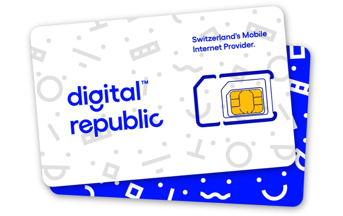 Digital Republic SIM-Karte – Unlimitiertes Datenvolumen, 365 Tage, 3G/4G/5G, Mini/Micro/Nano, Blau