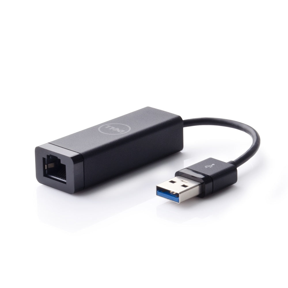 DELL 470-ABBT Netzwerkadapter USB zu RJ-45 – 1 Gbit/s, USB 3.2 Gen 1 (5 Gbit/s), 1× RJ-45 – Schwarz
