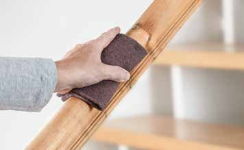 kwb Schleifvlies 150 × 230 mm P800 – für Lackoberflächen – 2 Stk