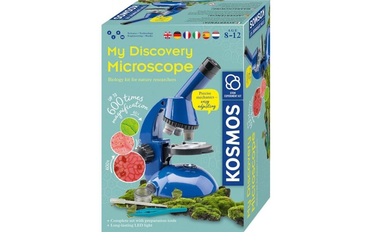 Kosmos Experimentier-Bausatz – Entdecker-Mikroskop, batteriebetrieben, ab 8 Jahren