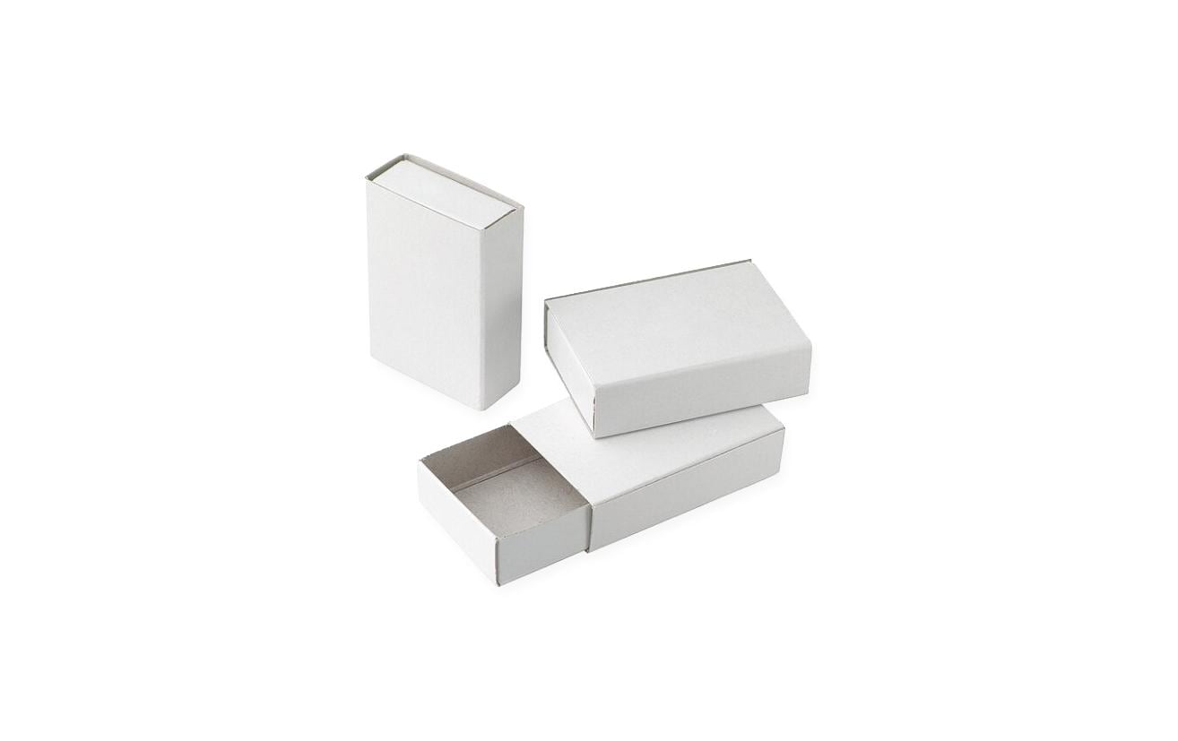 Neutral Streichholzschachtel – 34 × 14 × 52 mm, Pappe – 10 Stk.