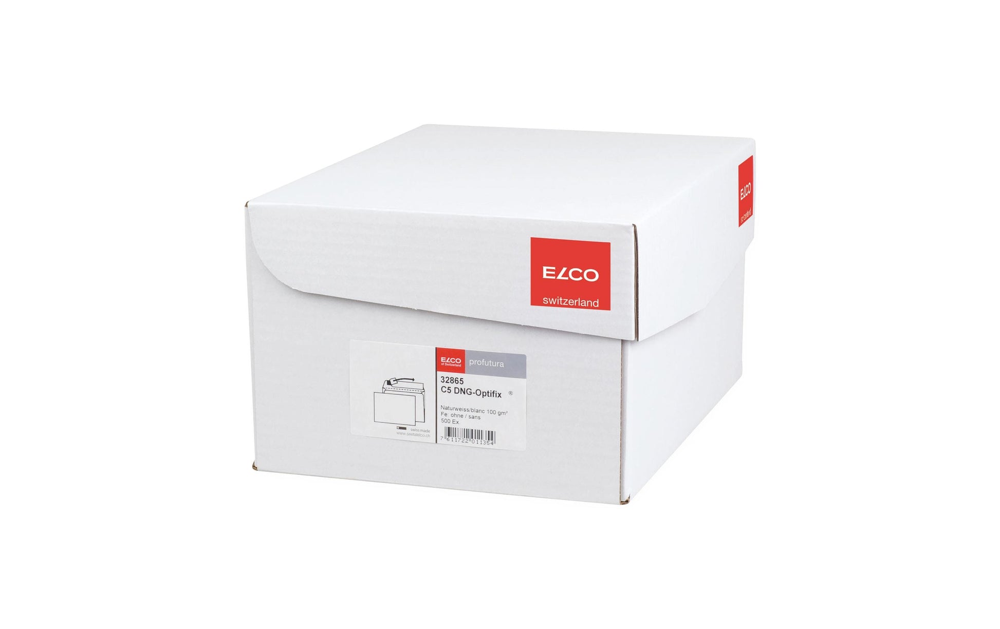 Elco Couvert C5, ohne Fenster, selbstklebend, naturweiss, 100 g/m² – 500 Stk.