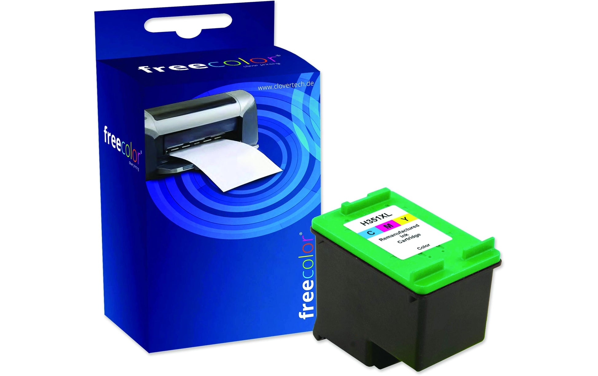 Freecolor Tintenpatronen-Multipack 351, kompatibel – für HP DeskJet D 4260, 4300, OfficeJet J 4360 und andere