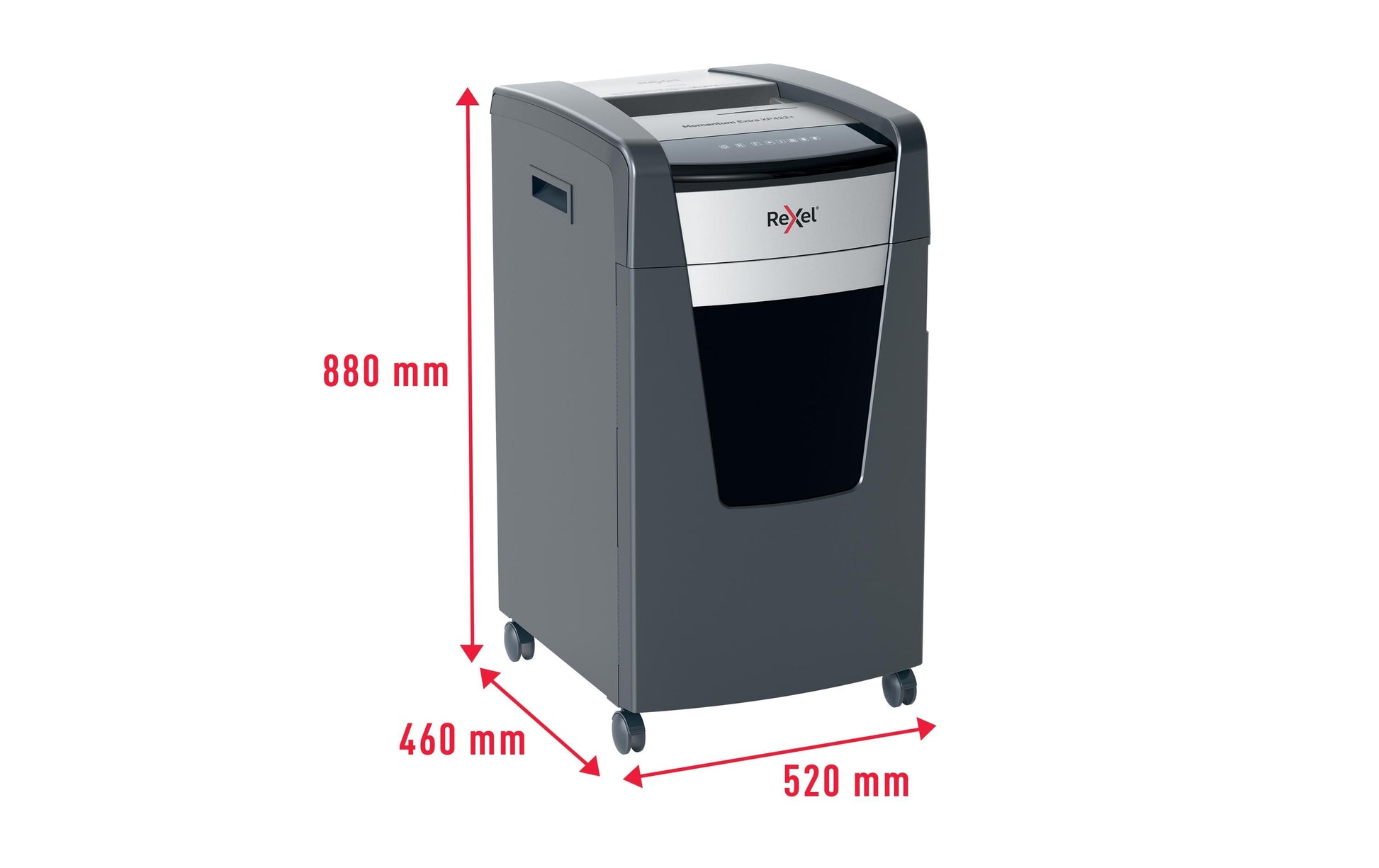 Rexel Momentum XP422+ – Aktenvernichter, DIN P-4, Partikelschnitt 4 × 35 mm, 22 Blatt, 85 l, A4