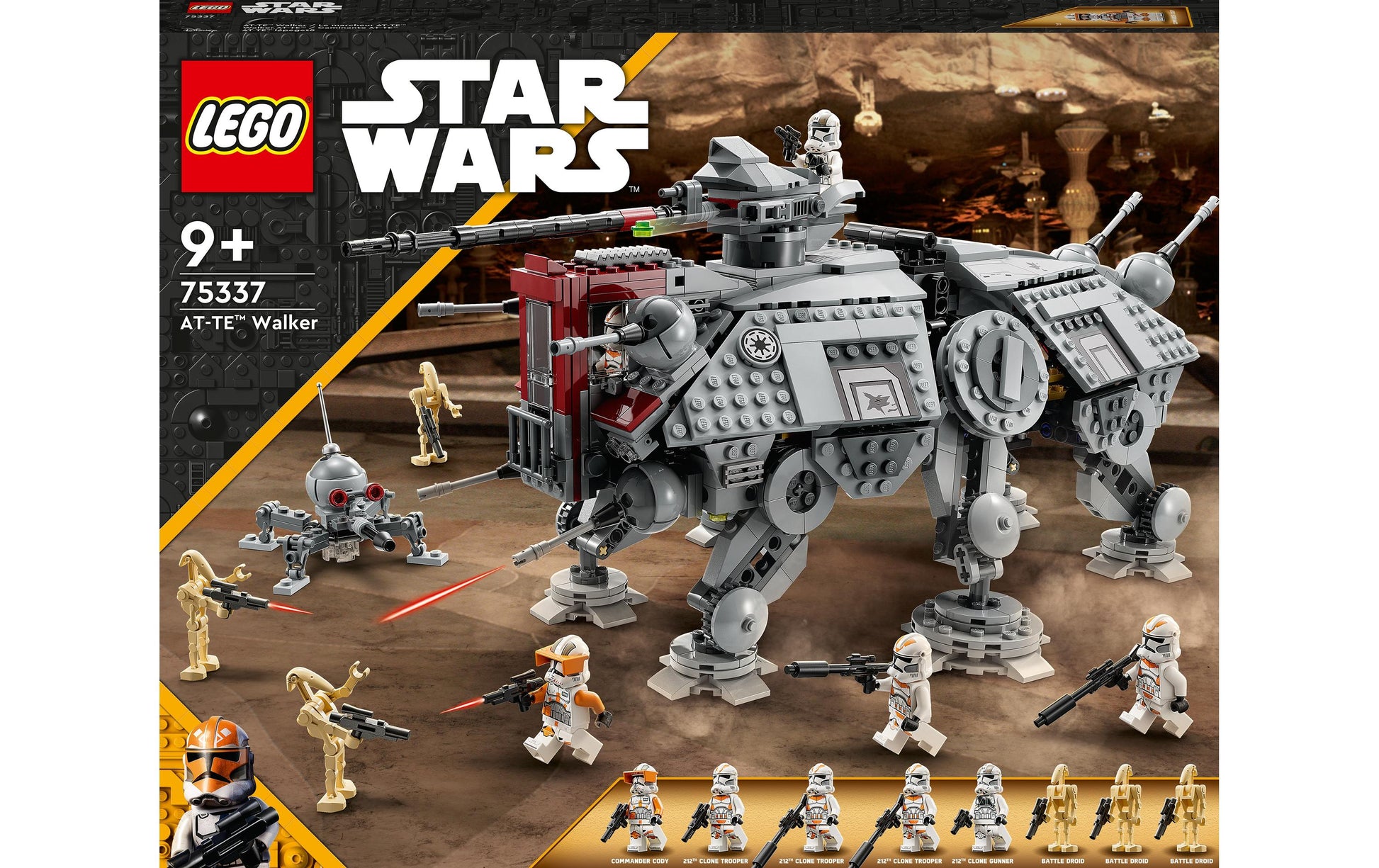 LEGO Star Wars AT-TE Walker 75337 Bauset – 1082 Teile – 24 × 19 × 44 cm – ab 9 Jahren