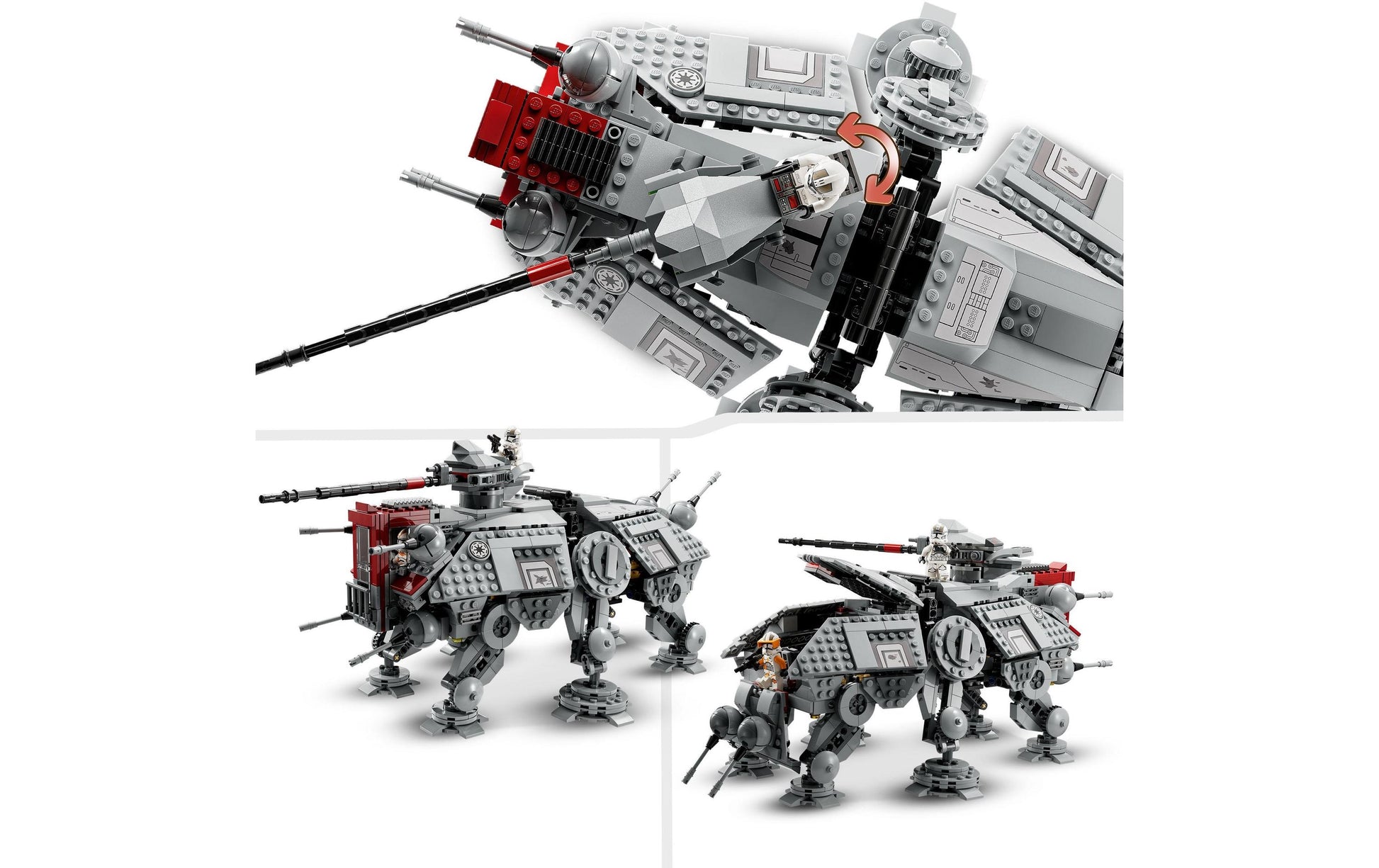 LEGO Star Wars AT-TE Walker 75337 Bauset – 1082 Teile – 24 × 19 × 44 cm – ab 9 Jahren
