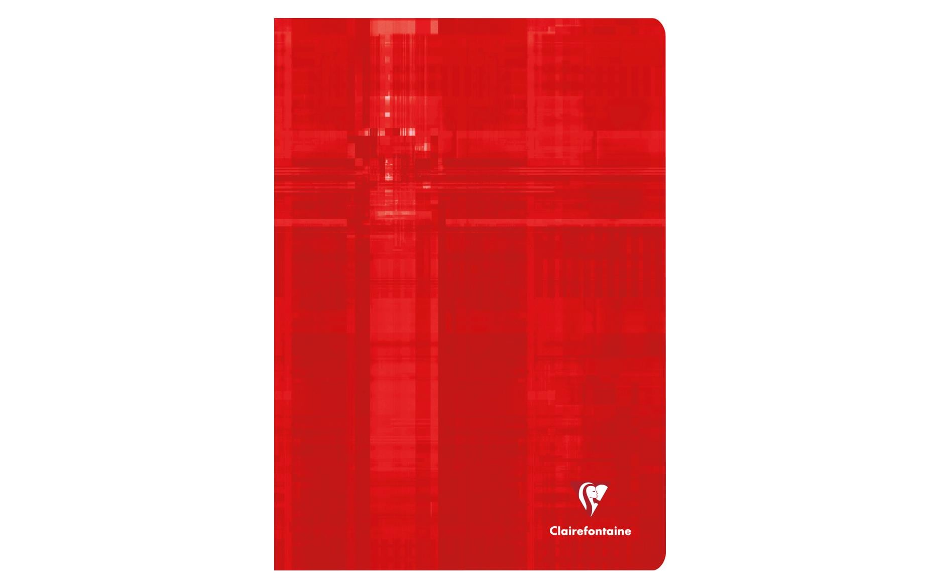 Clairefontaine Notizheft, A4, blanko, Klammerheftung, Karton, 80 Seiten, 90 g/m² – farbig sortiert