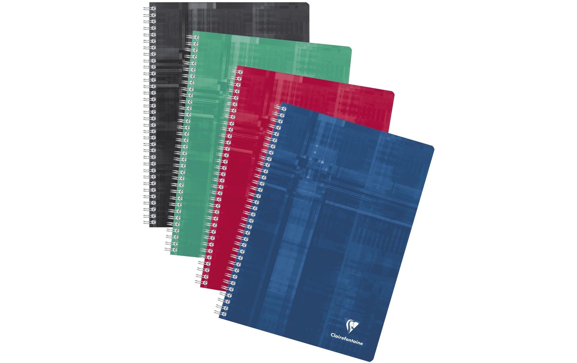 Clairefontaine Spiralheft, A4, 5 mm kariert, Spiralbindung, 90 Blatt, 90 g/m² – mehrfarbig, 5er-Pack