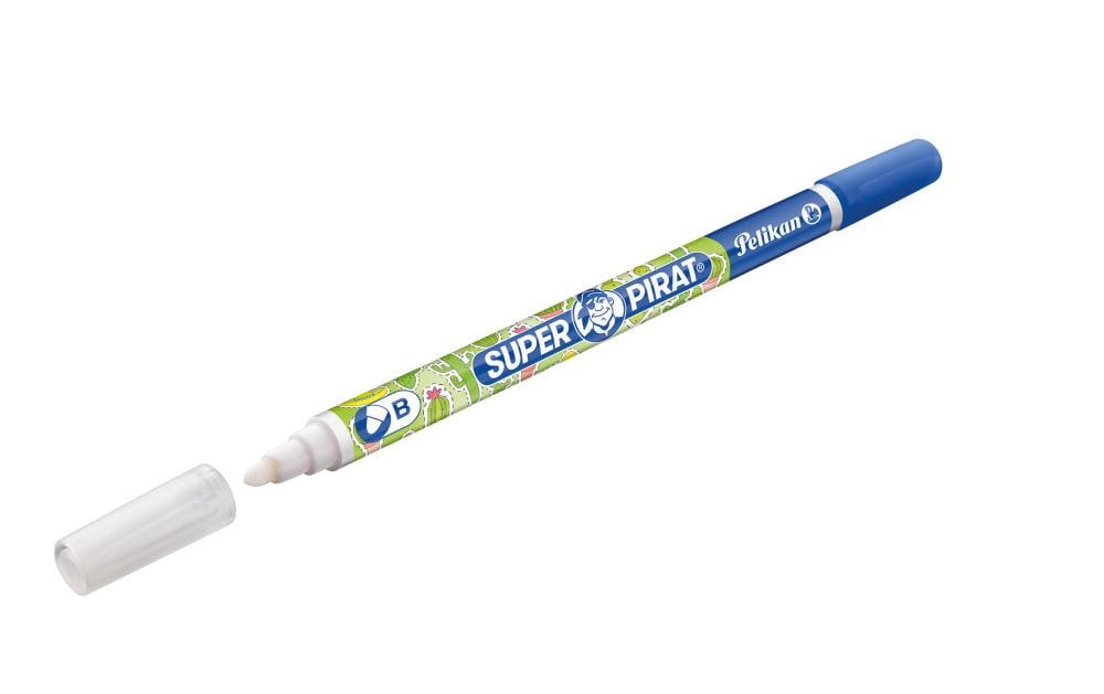 Pelikan Tintenlöscher Super Pirat – breit – blau – Display 50 Stk.