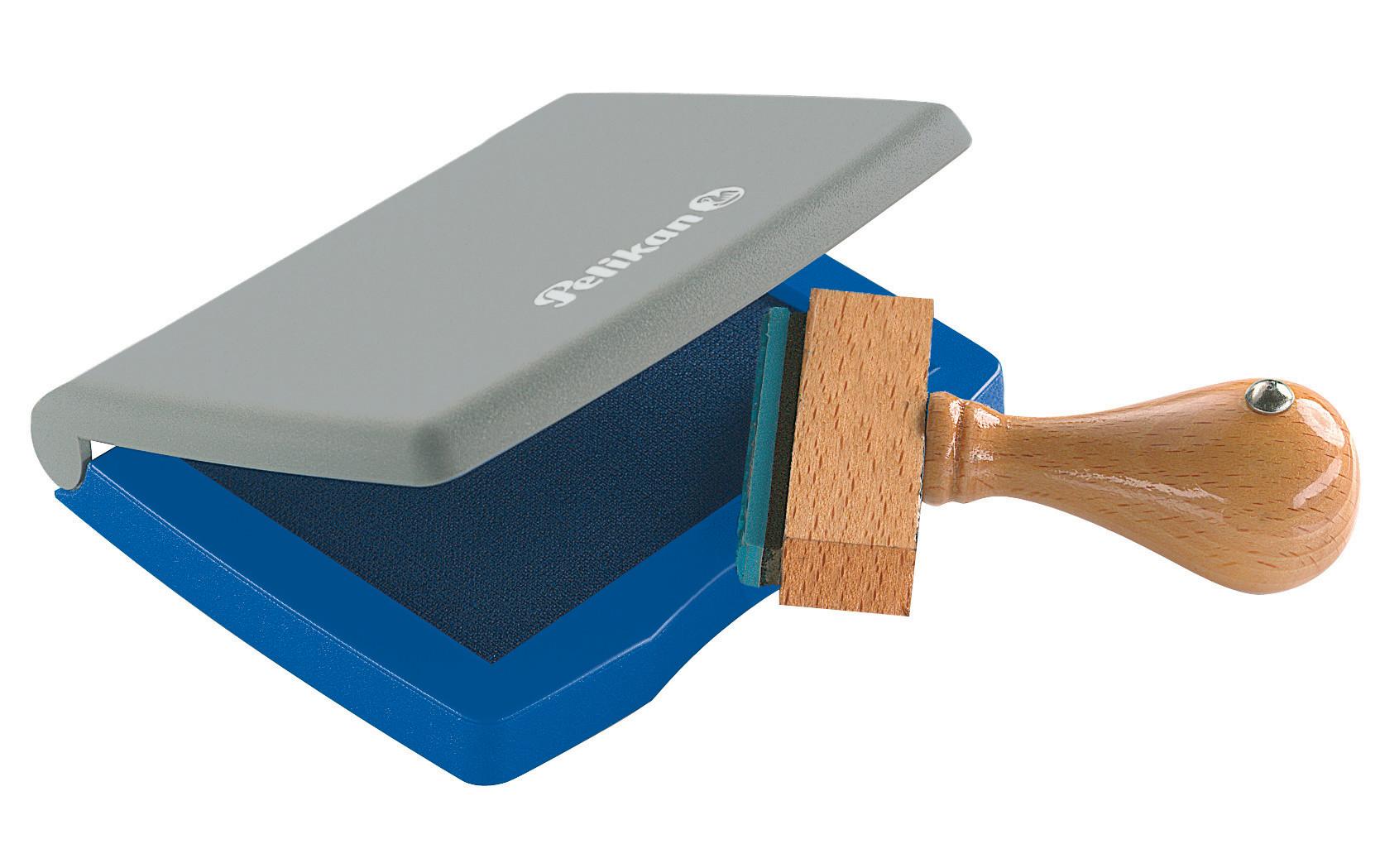 Pelikan Stempelkissen – getränkt, Kunststoff, 70 × 50 mm, Blau