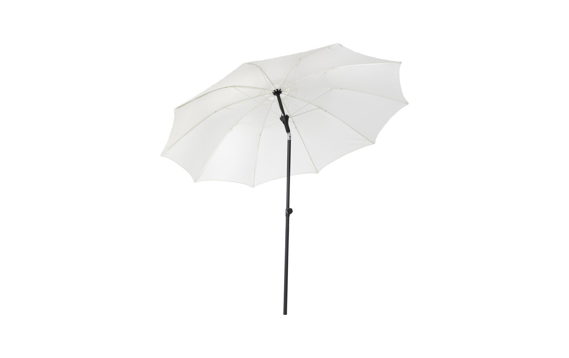 Cocon Sonnenschirm Ø 270 cm, Aluminium/Polyester, weiss, Mast Ø 38 mm, für Aussenbereich