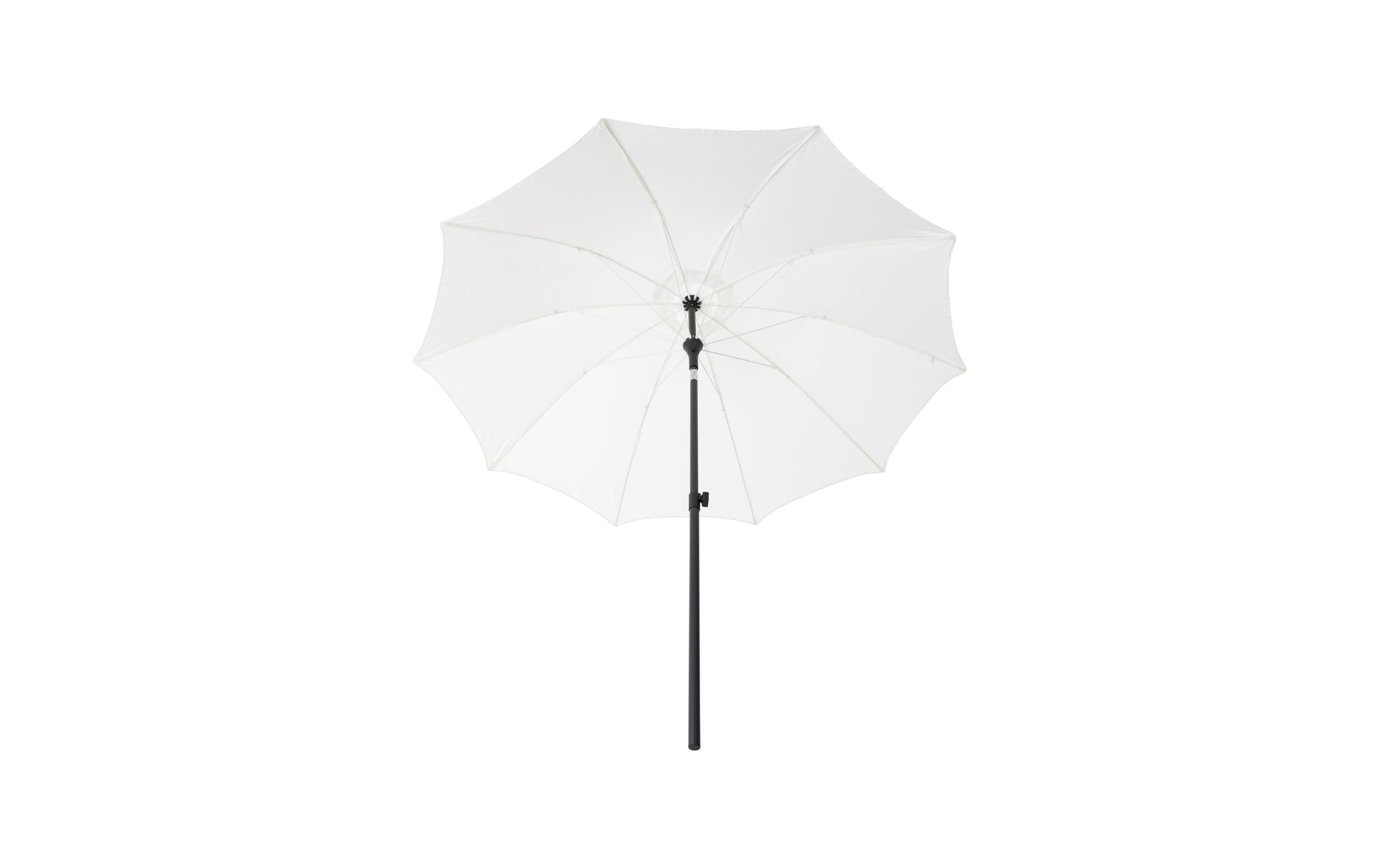 Cocon Sonnenschirm Ø 270 cm, Aluminium/Polyester, weiss, Mast Ø 38 mm, für Aussenbereich
