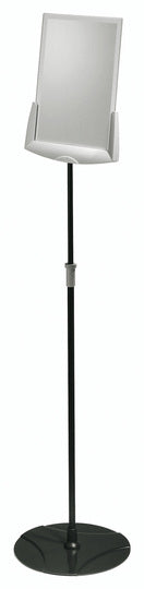 Durable Infoständer SHERPA Infobase Teleskop – für A4, Anthrazit/Grau, Acryl