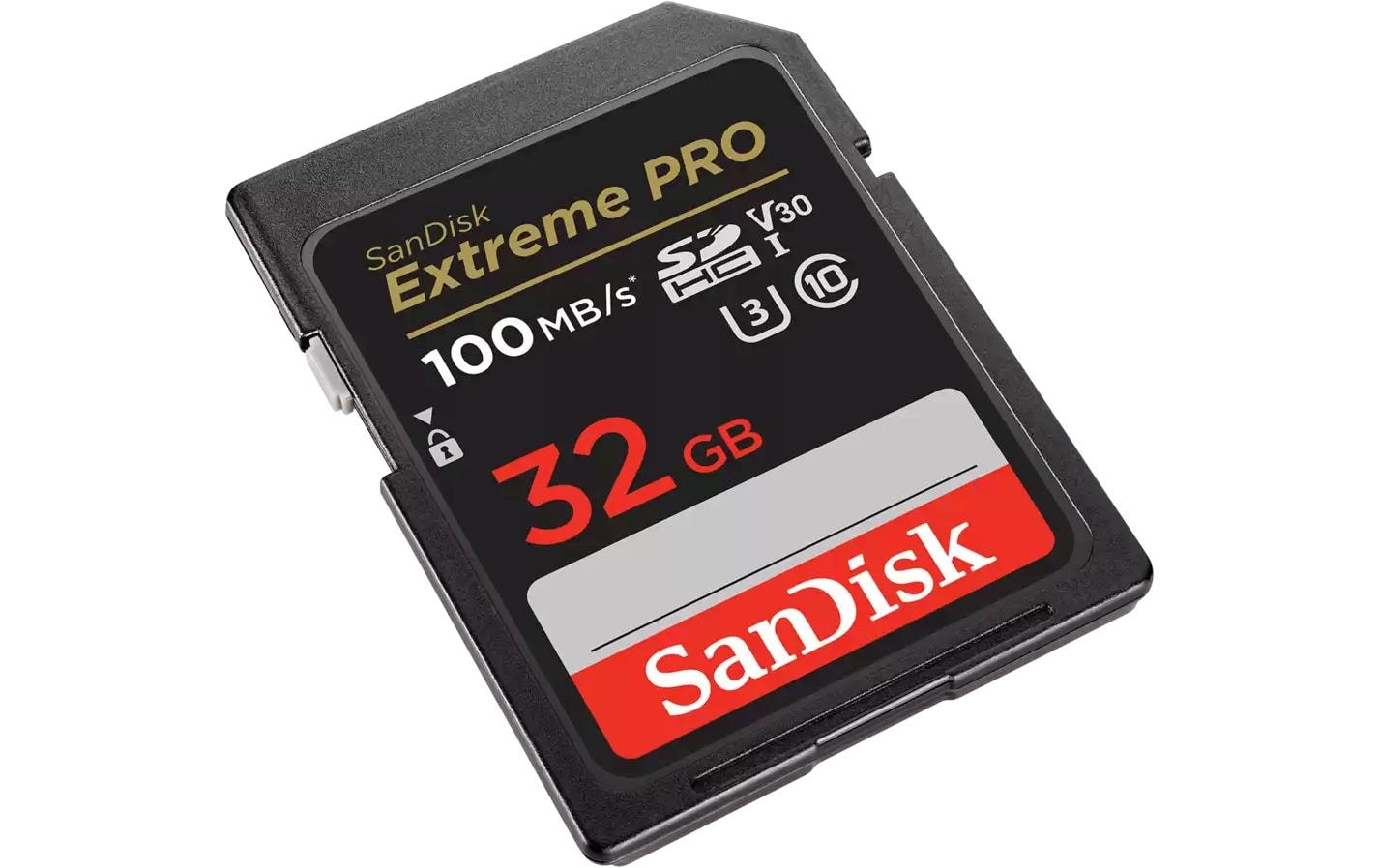 SanDisk EXTREME PRO Speichergerät – 32 GB, UHS-I, 100 MB/s Lesen, 90 MB/s Schreiben