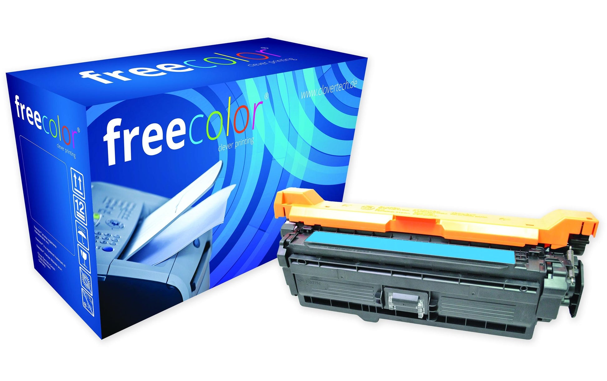 Freecolor Toner CE401A – cyan, 6000 Seiten – für HP LaserJet Enterprise 500 M551/M575, Pro 500 M570 und andere